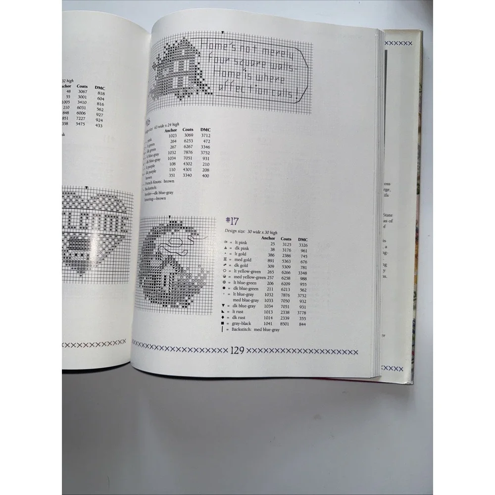 501 Cross Stitch‎ Designs Sam Hawkins American School Of Needlework HB Book